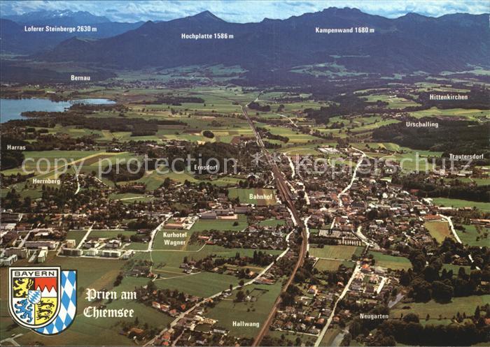 Prien Chiemsee Fliegeraufnahme