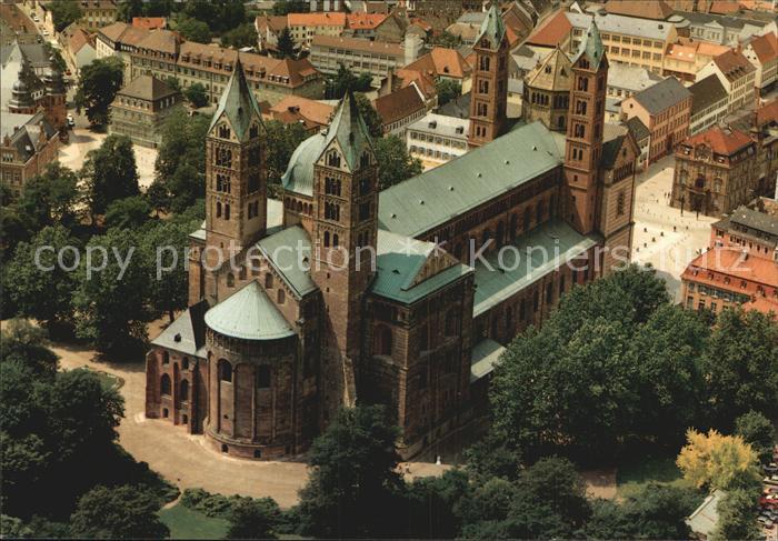 Speyer Rhein Fliegeraufnahme Kaiserdom