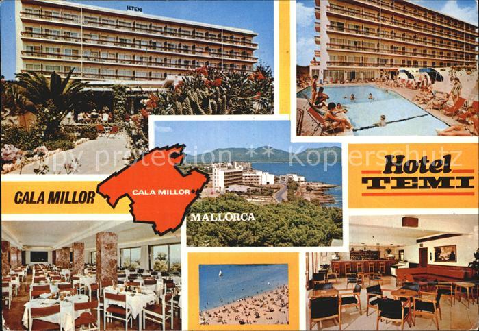 Cala Millor Mallorca Hotel Temi Fliegeraufnahme Strand
