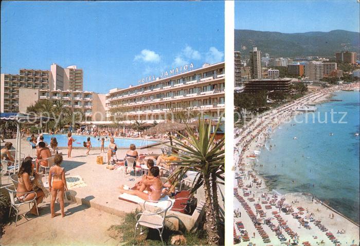 Mallorca Hotel Jamaica Fliegeraufnahme Strand