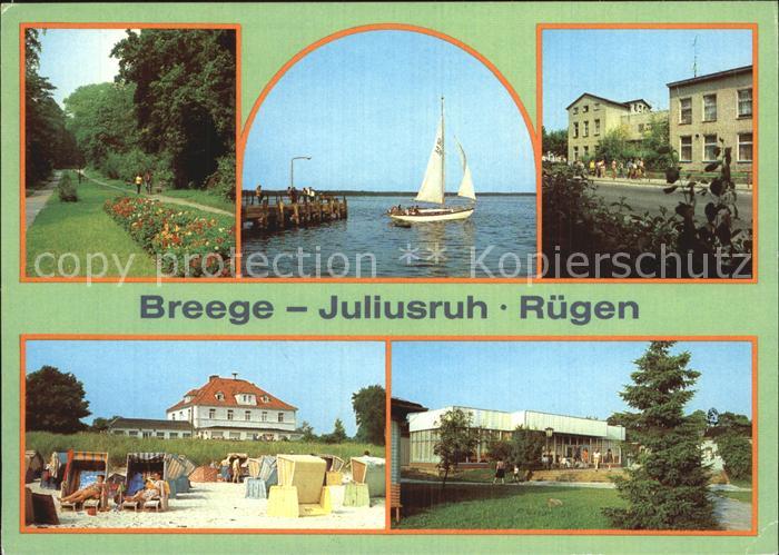 Juliusruh Ruegen Breege Hafen Bodden Kurhaus Duenenhaus