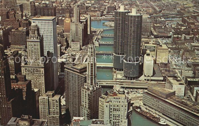 Chicago Illinois Fliegeraufnahme