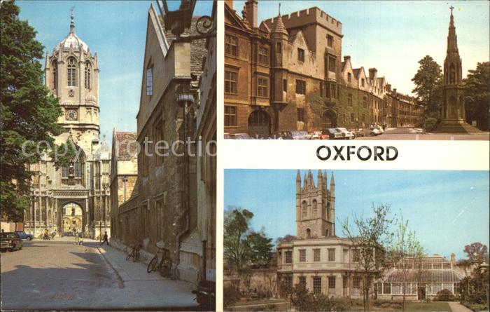 Oxford Oxfordshire Tom Tower Christ Church Balliol College Botanic Garden