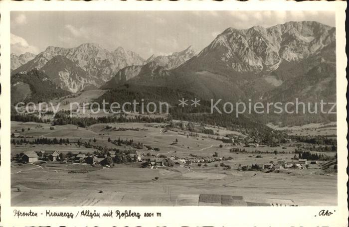 Pfronten Ostallgaeu Bayern Kreuzegg Rossberg