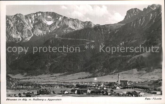 Pfronten Ostallgaeu Bayern Rossberg Aggenstein
