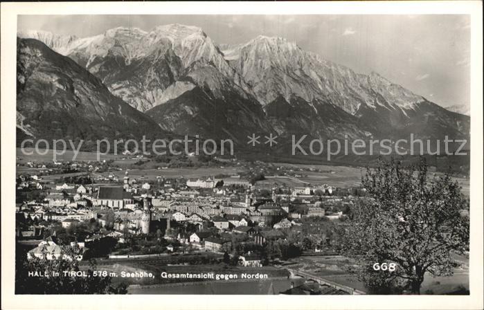 Hall Tirol Gesamtansicht gegen Norden