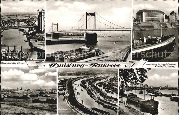 Duisburg Ruhr Rhein Hafen Rheinbruecke