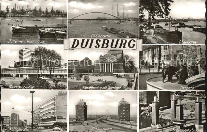 Duisburg Ruhr Huettenwerk Rheinhausen Mercator Halle Koenigstrasse Rheinbruecke