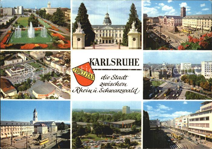 Karlsruhe Baden Schloss Park Fussgaengerzone