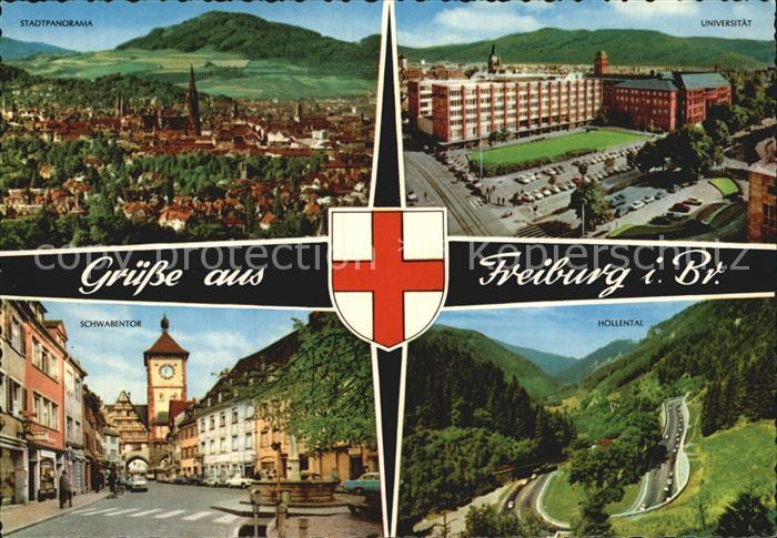 Freiburg Breisgau Panorama Schwabentor Hoellental Universitaet
