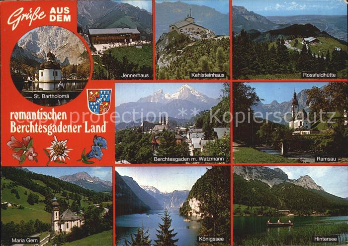 BERCHTESGADEN Bayern Jennerhaus Sankt Bartolomae Maria Gern Koenigsee Hintersee