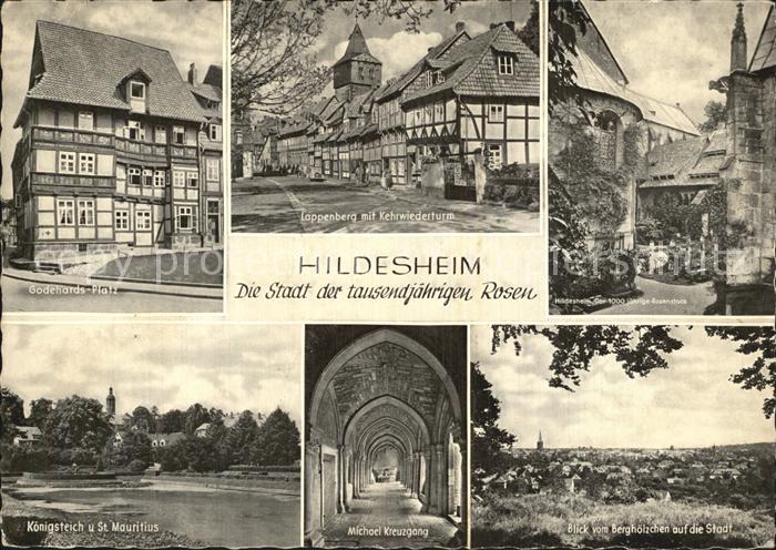 HILDESHEIM CITY Koenigsteich Kehrwiederturm Godehards-Platz