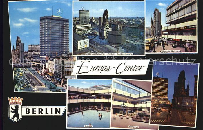 BERLIN  CITY Europa Center Eisbahn Blumenhof