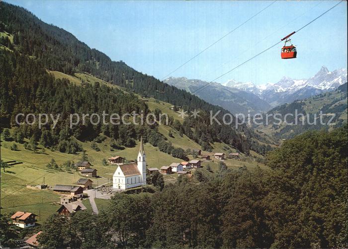 Silbertal Kristberg Seilbahn gegen Rhaetikon