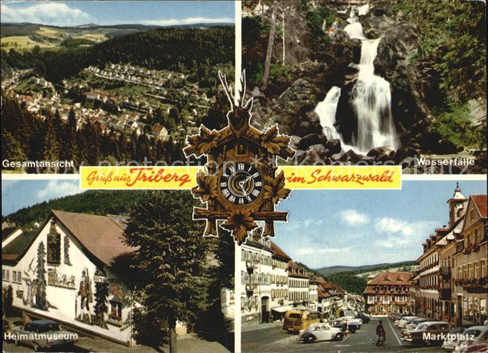 Triberg Schwarzwald Gesamtansicht Hematmuseum Marktplatz Wasserfaelle