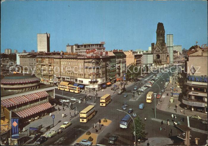 BERLIN  CITY Kurfuerstendamm und Kaiser Wilhelm Gedaechtniskirche