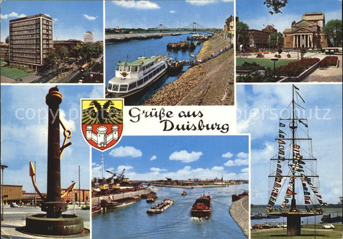 Duisburg Ruhr Flaggenmast Schifferboerse Park Rheinpartie