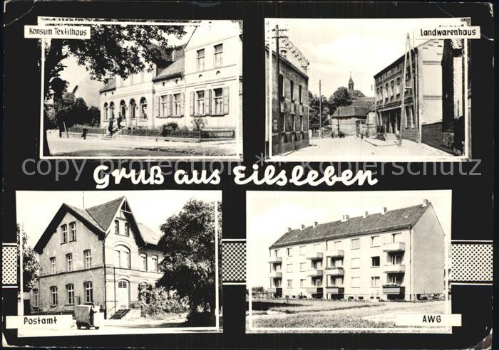 Eisleben Konsum Textilhaus Postamt Landwarenhaus