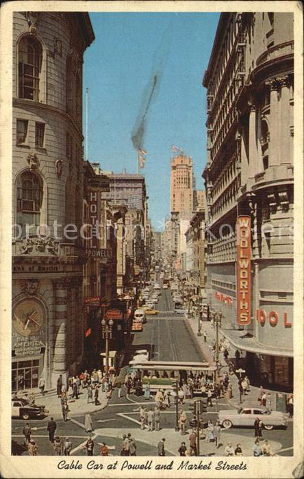 San Francisco California Strassenbahn Marktstrasse