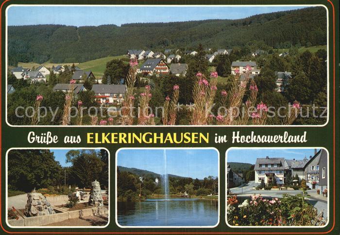 Elkeringhausen Winterberg Kurort Brunnen Ansicht