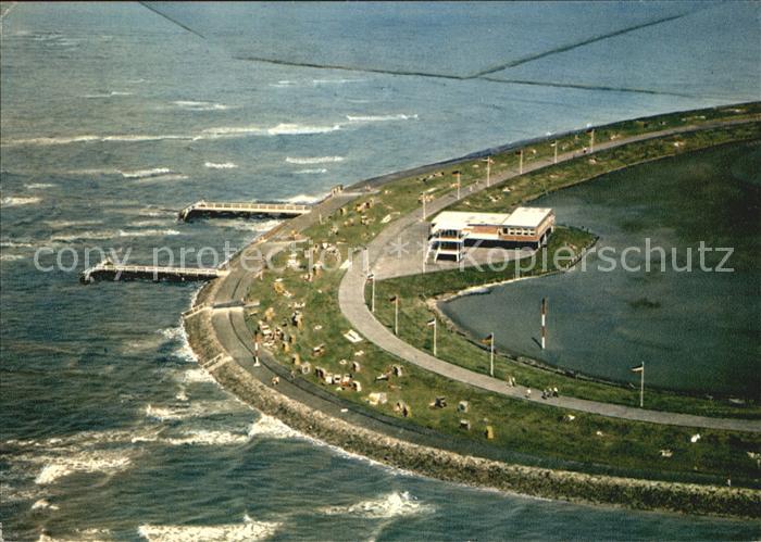 Husum Nordfriesland Luftaufnahme Badestrand