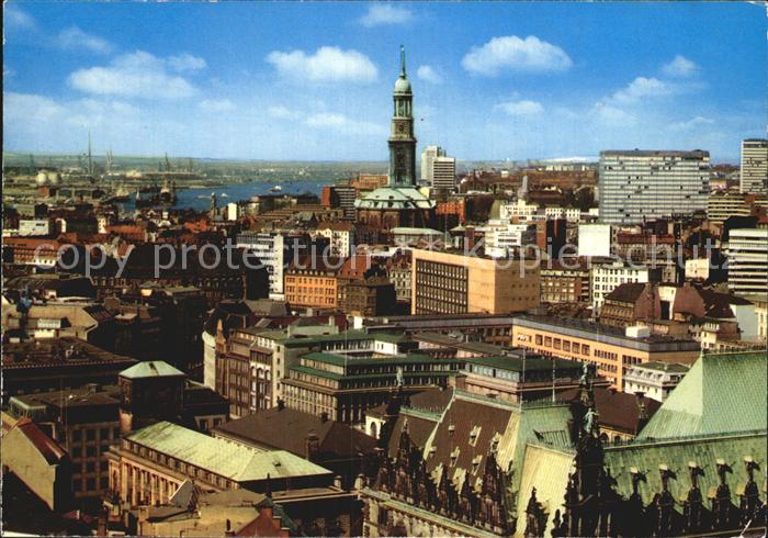 HAMBURG  CITY City Sankt Michaeliskirche Hafen