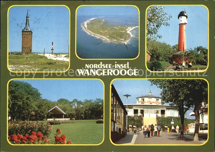 Wangerooge Nordseebad LeuchtturmLuftaufnahme Cafe Ridding Park Panorama