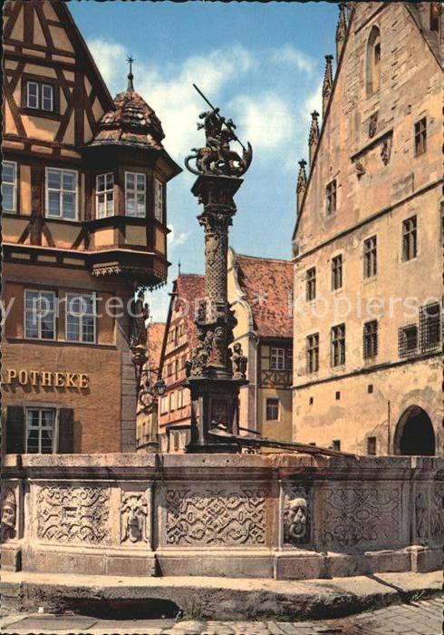 Rothenburg Tauber Sankt Georgsbrunnen