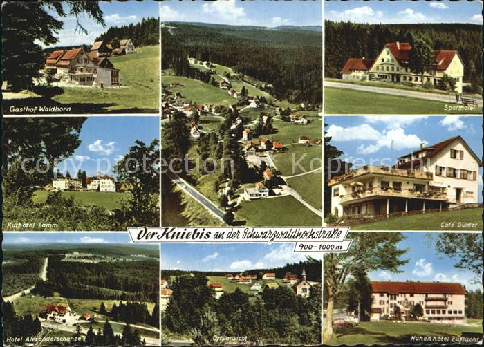 Kniebis Freudenstadt Gasthof Waldhorn Cafe Guenter Hotel Alexanderschanze Kurhot