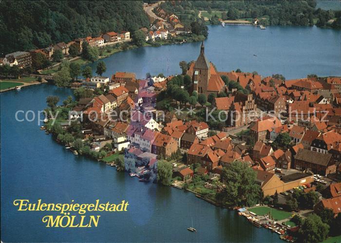 Moelln Lauenburg Eulenspiegelstadt Luftaufnahme
