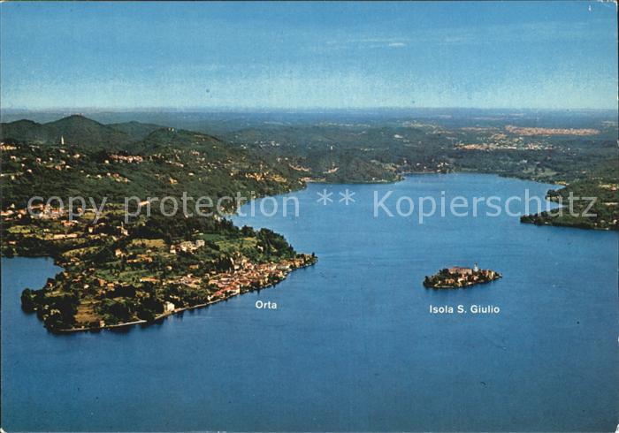 Orta San Giulio Luftaufnahme