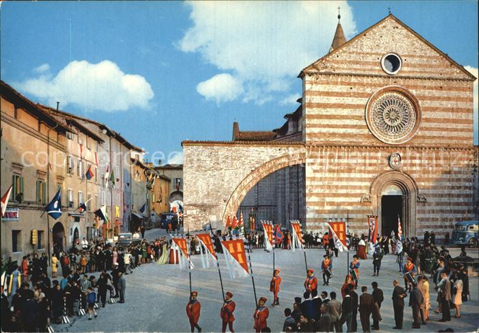 Assisi Umbria Folkorefest Calendimaggio Kirche Hl Chiara