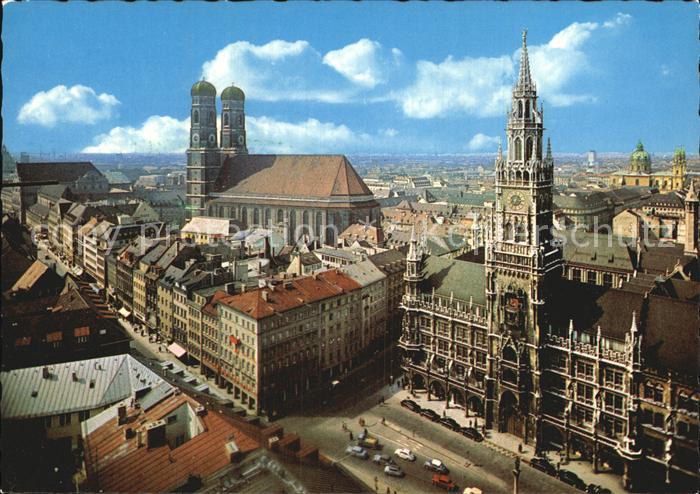Muenchen Bayern Frauenkirche Rathaus