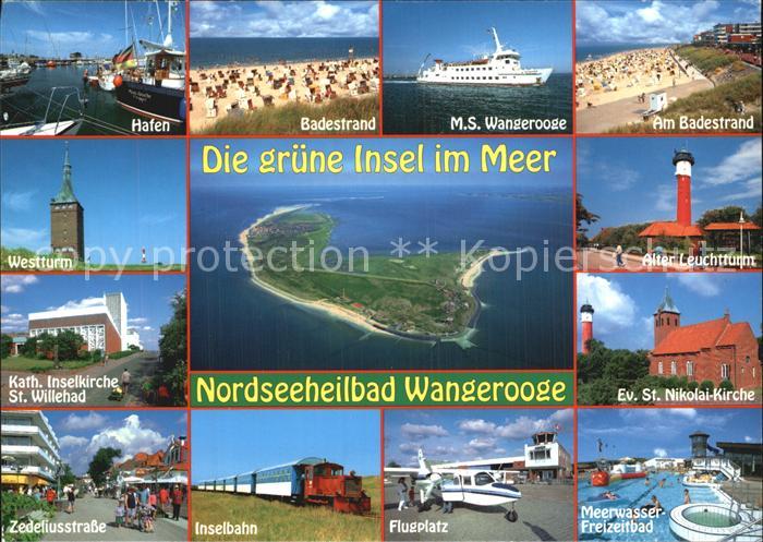 Wangerooge Nordseebad Hafen Badestrand Katholische Inselkirche Sankt Willehad Le
