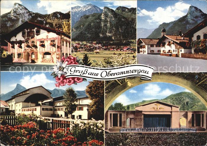 OBERAMMERGAU Bayern Pilatushaus Kofel Passionsspielhaus