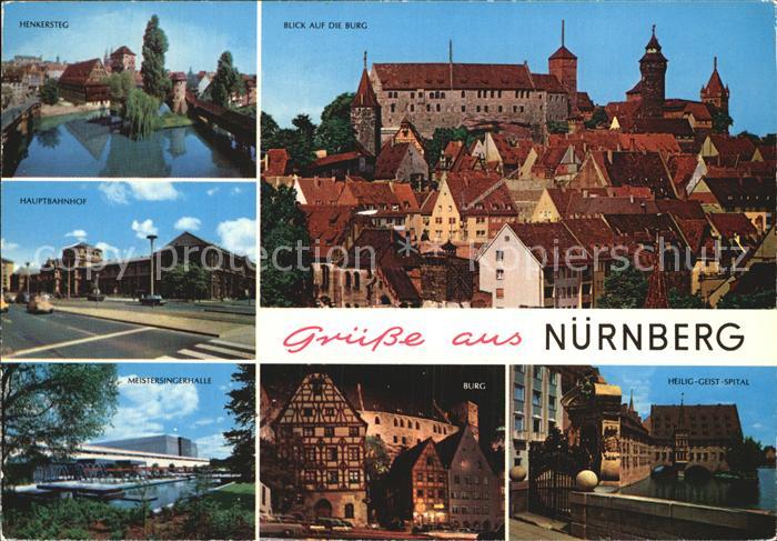NueRNBERG  CITY Burg Hauptbahnhof Heilig Geist Spital Meistersingerhalle