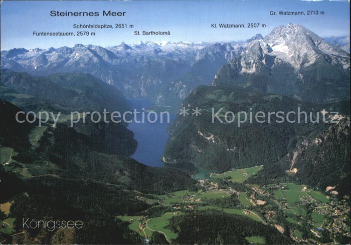 Koenigssee Steinernes Meer Watzmann Bartholomae Funtenseetauern