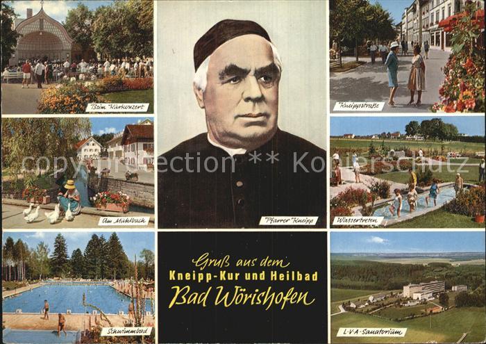 Woerishofen Bad Kurkonzert Kneippstrasse Sanatorium Wassertreten Schwimmbad
