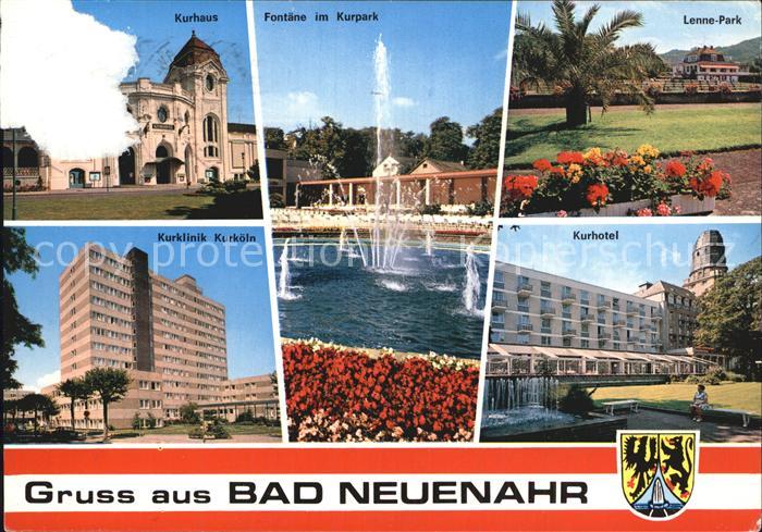 Bad Neuenahr-Ahrweiler Kurhaus Fontaene Kurpark Lenne Park Kurklinik Kurkoeln