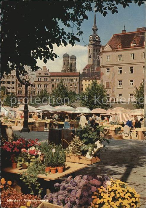 Muenchen Bayern Viktualienmarkt