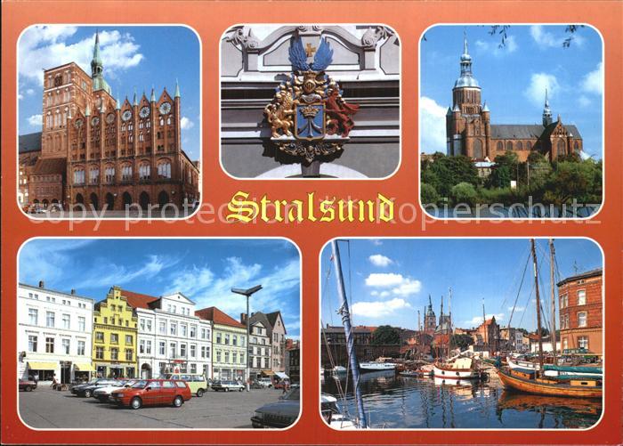 Stralsund Mecklenburg Vorpommern Rathaus Nikolaikirche Alter Markt