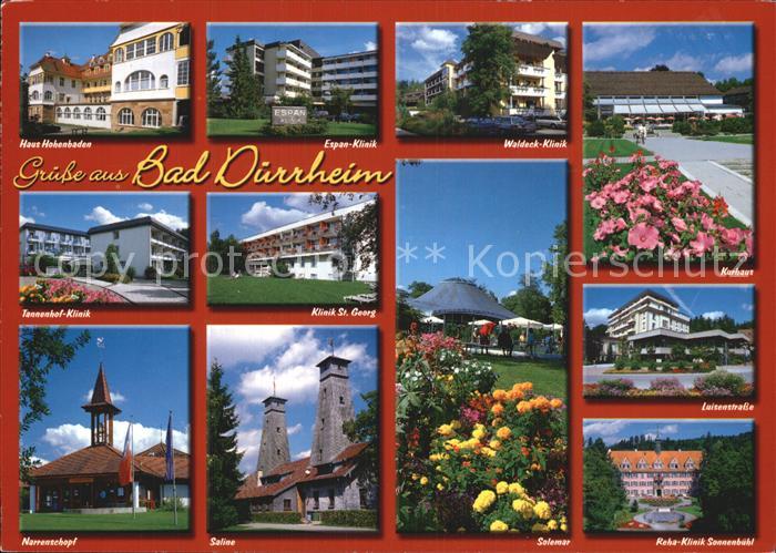 Bad Duerrheim Haus Hohenbaden Waldeck Klinik Kurhaus Tannenhof Klinik Saline