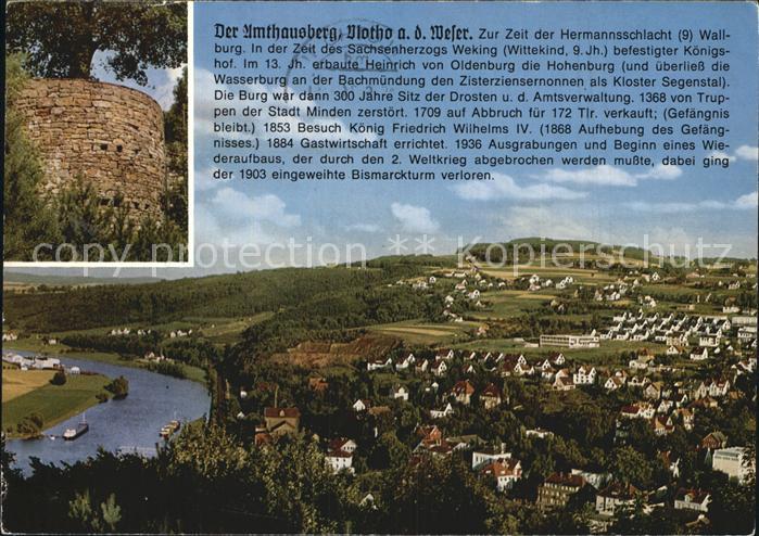 Vlotho Amthausberg Burgmauer Winterberg Luftaufnahme