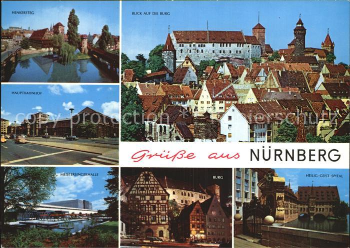 NueRNBERG  CITY Henkersteg Burg Hauptbahnhof Meistersingerhalle Heilig Geist Sp