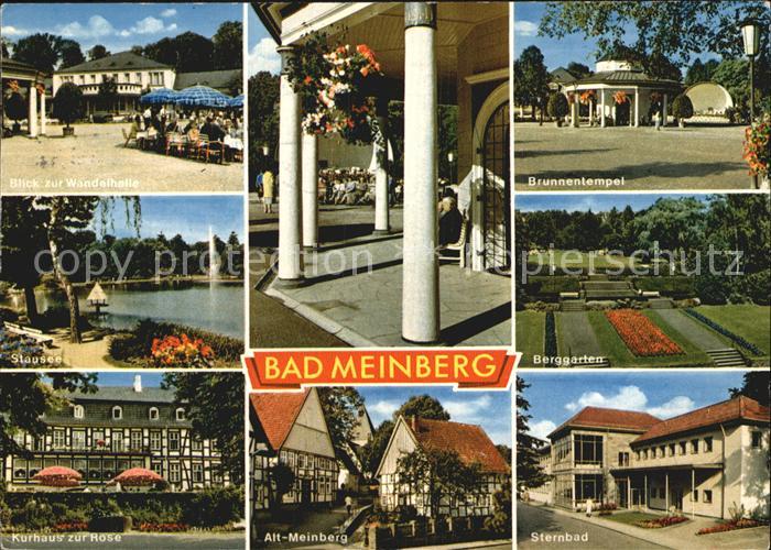 Bad Meinberg Wandelhalle Brunnentempel Stausee Berggarten Kurhaus zur Rose Stern