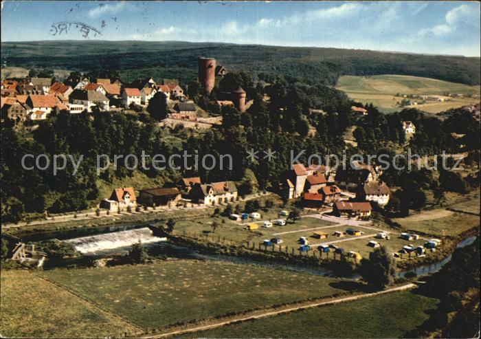 Trendelburg Fliegeraufnahme Perle im Diemeltal