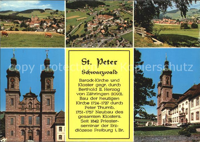 St Peter Schwarzwald Fliegeraufnahme Kirche