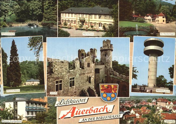 Auerbach Bergstrasse Schwanenteich Herrenhaus Fuerstenlager Schloss