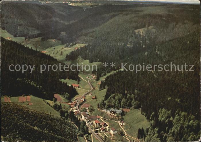 Bad Rippoldsau Schwarzwald Fliegeraufnahme mit Kniebis