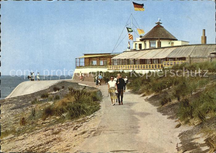 BORKUM Nordseebad Niedersachsen Promenade an der Heimlichen Liebe